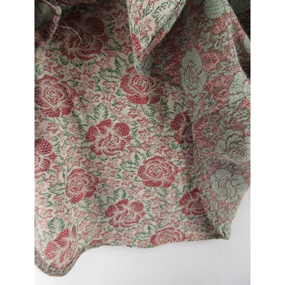 Vintage Men’s Shirt XL Floral Jacquard Psychedelic Mod 60s James W Brine - Picture 9 of 10